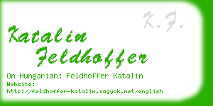 katalin feldhoffer business card